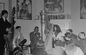 Jazzmusiker bei Session in der türkischen Botschaft, irgendwann in den 1930er Jahren